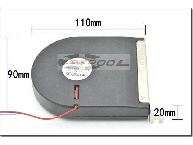 Alt view image 10 of 14 - New turbo fan PCI graphics card exhaust fan server chassis cooling fan high air volume Molex 4D plug