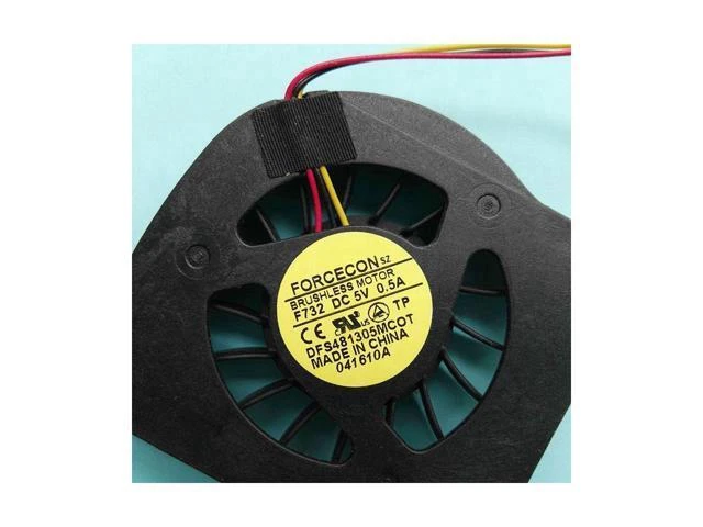 Alt view image 5 of 6 - New Original CPU cooling fan for MSI GX700X GX700 EX700 laptop cpu cooling fan cooler DFS481305MC0T F732