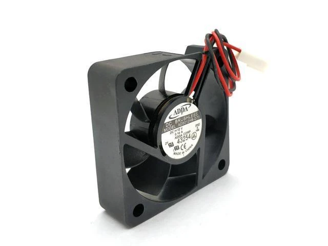 Alt view image 11 of 12 - AD5012HB-D70 ADDA 5CM 5015 12v 0.14a 2wire double ball cooling fan 50x50x15mm