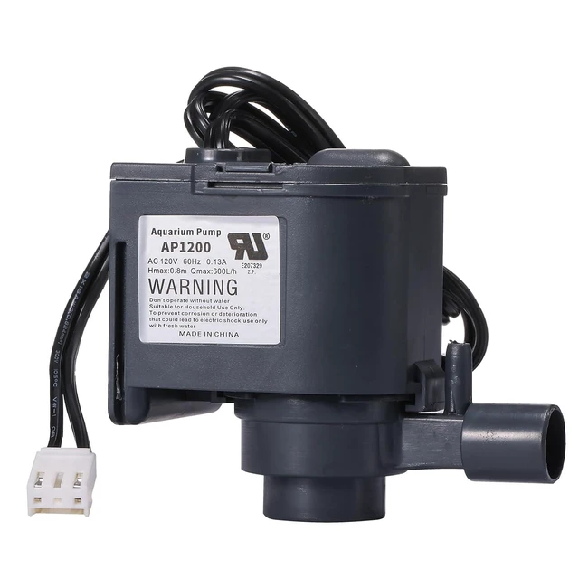 Alt view image 6 of 10 - AP1200 AC120V Commercial large flowing ice machine water pump Small circulation submersible pump Fit for HZB-30F,HZB-38F,HZB-32,HZB-45,HZB-65,HZB-90,HZB-120,HZB-160 Ice Maker 60Hz 0.13A Hmax:0.8m