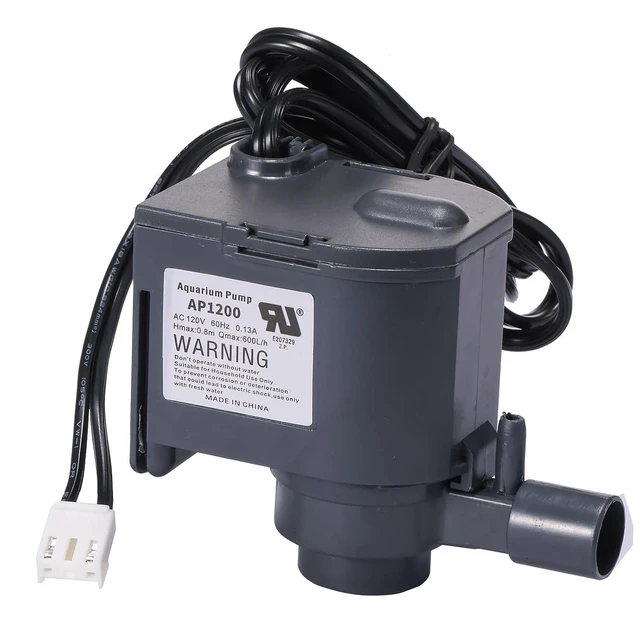 Alt view image 10 of 10 - AP1200 AC120V Commercial large flowing ice machine water pump Small circulation submersible pump Fit for HZB-30F,HZB-38F,HZB-32,HZB-45,HZB-65,HZB-90,HZB-120,HZB-160 Ice Maker 60Hz 0.13A Hmax:0.8m