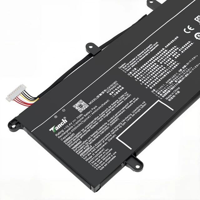 Alt view image 12 of 12 - Tanch Laptop Battery C41N1901 0B200-03520000 0B200-03520100 for Asus Zenbook Duo UX481FL 15.4V 4550mAh/70Wh