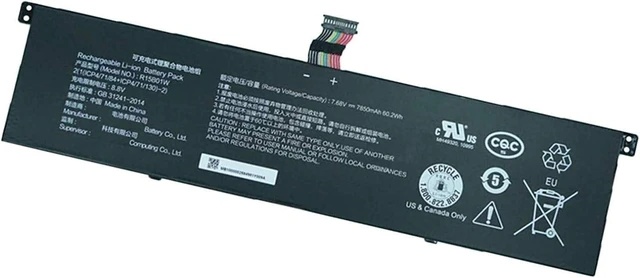 Alt view image 4 of 6 - R15B01W R15BO1W Laptop Battery Replacement for Xiaomi Pro 15.6 inch Series (7.68V 60.2Wh)