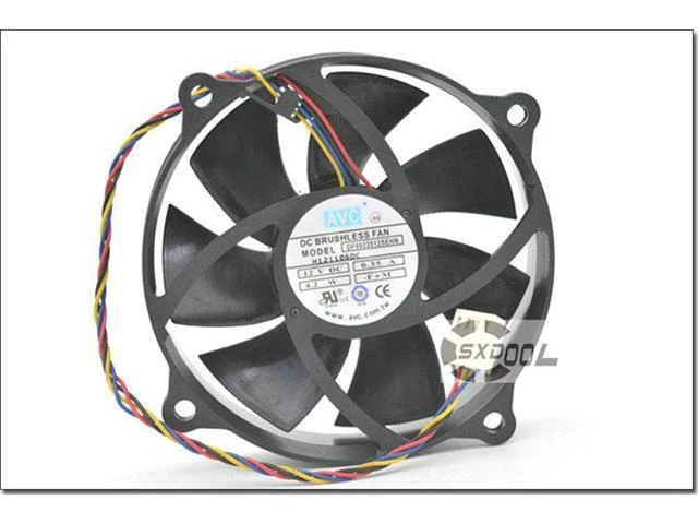 Alt view image 8 of 14 - AVC DF0922512SEHN DC12V 0.35A 9025 round CPU fan 9.5cm chassis fan 4-pin PWM hydraulic bearing cooling fan