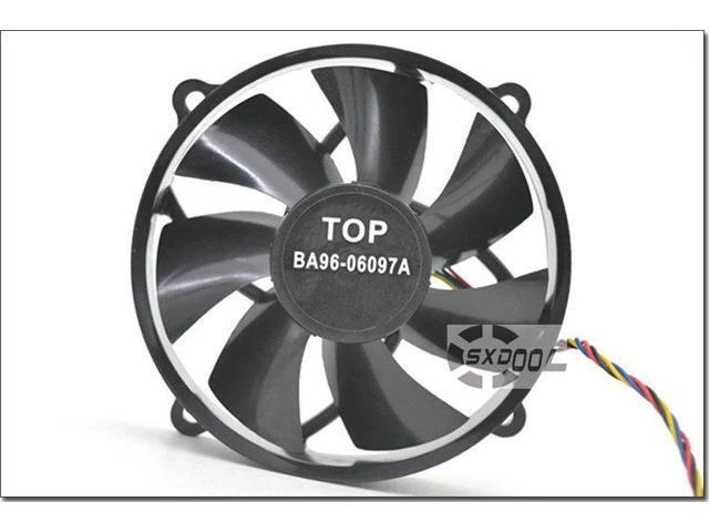 Alt view image 13 of 14 - AVC DF0922512SEHN DC12V 0.35A 9025 round CPU fan 9.5cm chassis fan 4-pin PWM hydraulic bearing cooling fan
