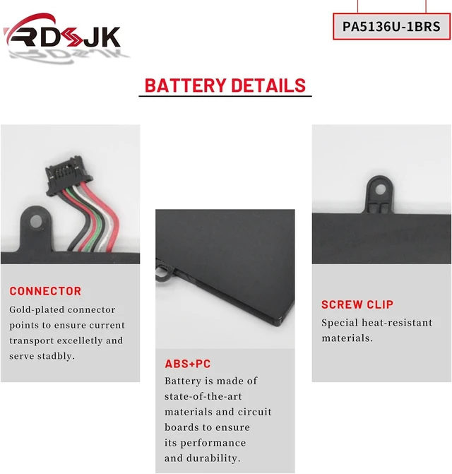 Alt view image 12 of 14 - PA5136U-1BRS PA5136U Laptop Battery for Toshiba Portege Z30 Z30-A Z30-A-12U Z30-B Z30-A1301 Z30-AK01S Z30-AK03S Z30-AK04S Z30-AK06S Z30-AK12S Z30-AK22S Z30-AK31S Z30-AK32S Series 14.8V 52Wh/3380mAh