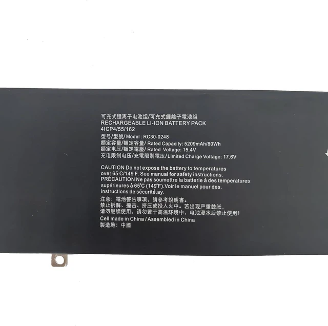 Alt view image 9 of 12 - RC30-0248 Replacement Battery Compatible with Razer Blade Advanced 15 2018 2019 2020 2021 RTX 2060 2070 2080 RZ09-02385 RZ09-02386 RZ09-02386E92 RZ09-02486 RZ09-02886 RZ09-0301 Series
