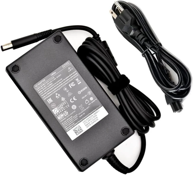 Alt view image 6 of 10 - 180W Docking Station/Charger for dell WD19,WD19S,K20A,K17,K22A
