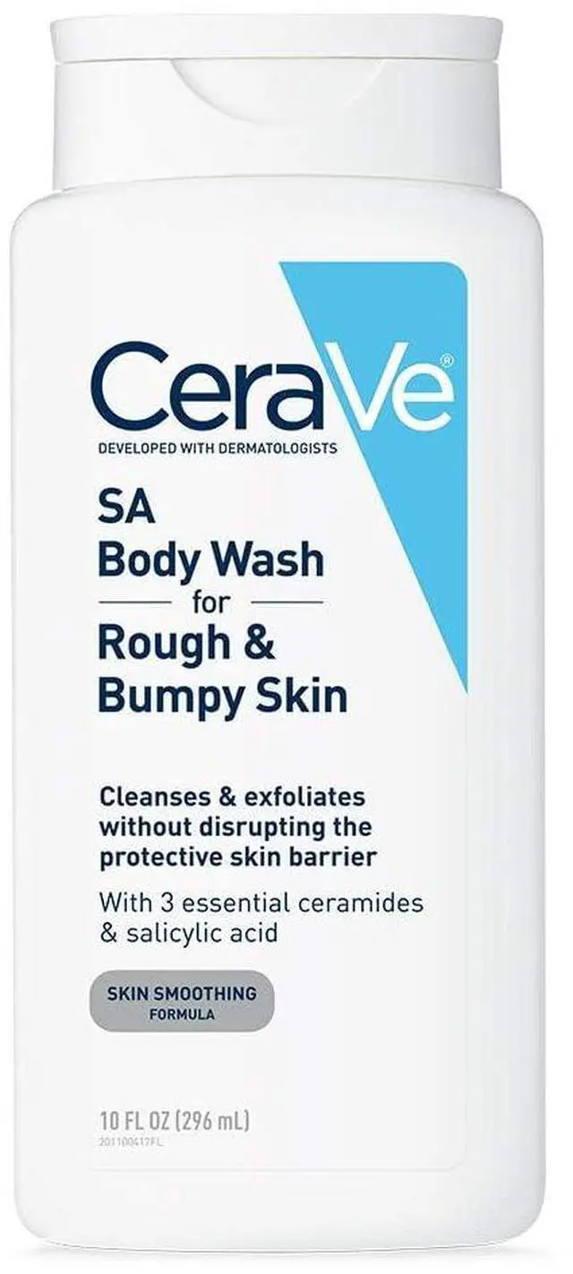 Main image of CeraVe Body Wash with Salicylic Acid, Fragrance Free Body Wash to Exfoliate Rough and Bumpy Skin, Allergy Tested, 10 Ounce