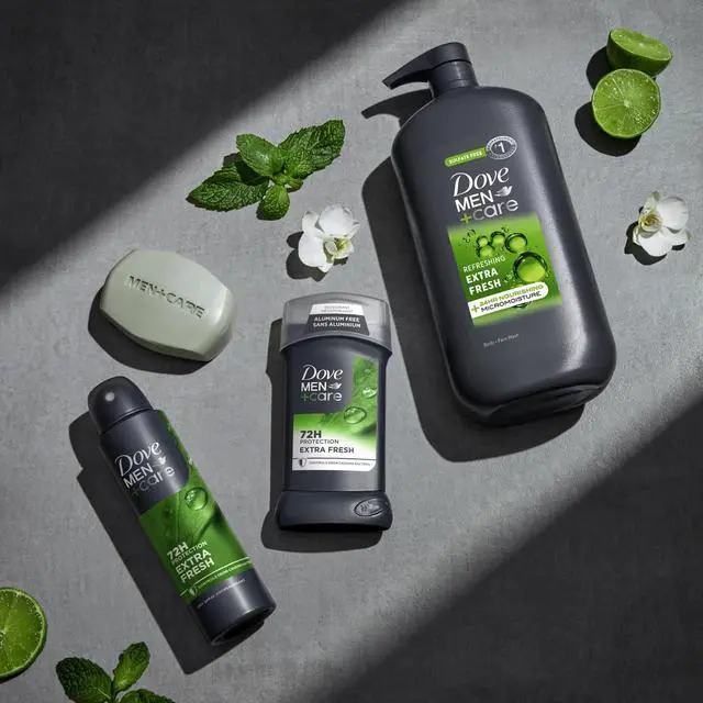 Alt view image 7 of 7 - DOVE Men + Care Body Wash and Face for Fresh, Healthy-Feeling Skin Extra Fresh Cleanser That Effectively Washes Away Bacteria While Nourishing Your 13.5 oz