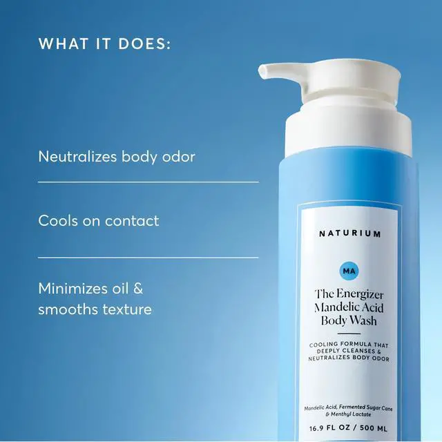 Alt view image 3 of 6 - Naturium The Energizer Body Wash, Cooling & Refreshing Formula with Mandelic Acid, Deeply Cleanses & Neutralizes Body Odor, 16.9 oz