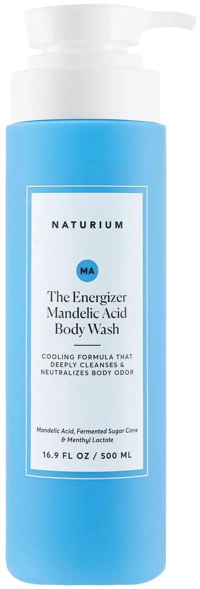 Main image of Naturium The Energizer Body Wash, Cooling & Refreshing Formula with Mandelic Acid, Deeply Cleanses & Neutralizes Body Odor, 16.9 oz