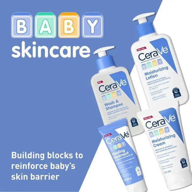 Alt view image 5 of 7 - CeraVe Baby Wash & Shampoo, Tear-Free 2-in-1 Bath Wash for Hair & Skin, with Vitamin E, Fragrance-Free, Paraben-Free, Dye-Free, Phthalates-Free, Sulfate-Free, 16oz