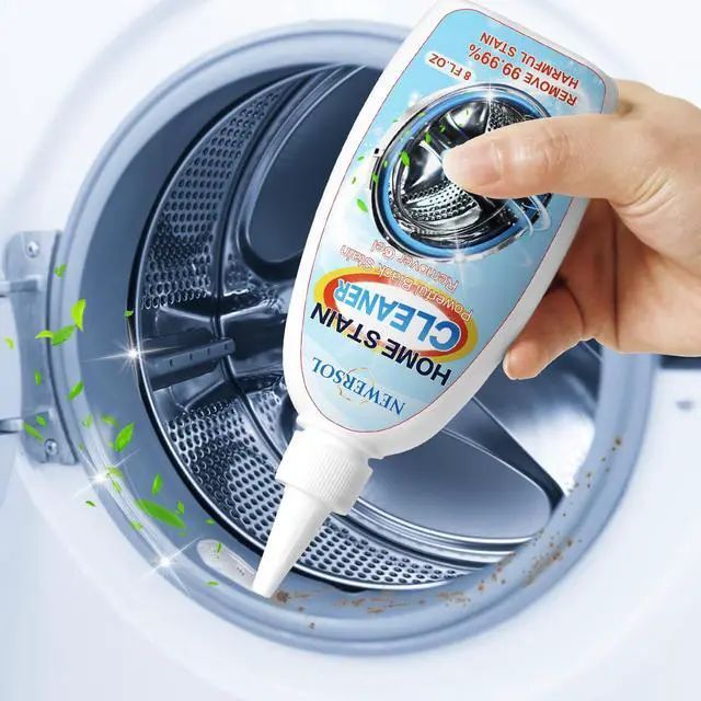 Main image of NEWERSOL Black Stain Remover Gel Washing Machine Cleaner Front Loader Grout Cleaner Home Stain Removal Gel for Washer Kitchen Sink Showers Bathroom and Floor Tile 8Fl Oz