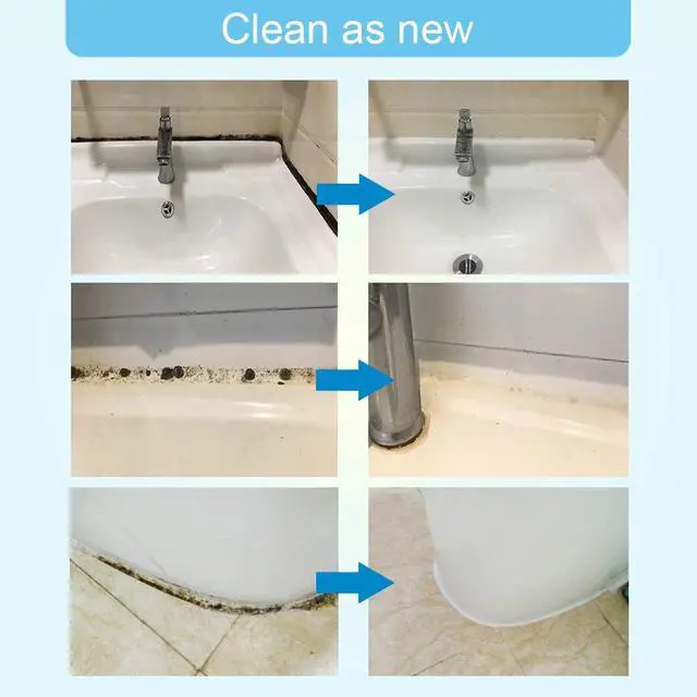 Alt view image 2 of 7 - FOLLOWIN Concentrated Gel Cleaner, Stain Remover for Bathroom Grout, Silicone Caulk, Washing Machine Seal, Shower Tile, Kitchen Sink, Bathtub, Window Seals, Hard Surfaces,8 oz