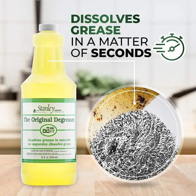 Alt view image 5 of 7 - STANLEY HOME PRODUCTS Original Degreaser - Removes Stubborn Grease & Grime - Powerful Multipurpose Cleaning Solution for Home & Commercial Use (1 Pack)