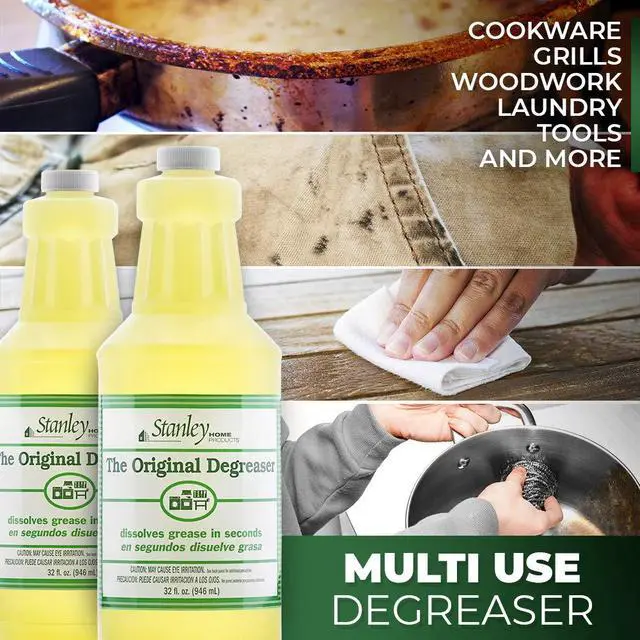 Alt view image 7 of 7 - STANLEY HOME PRODUCTS Original Degreaser - Removes Stubborn Grease & Grime - Powerful Multipurpose Cleaning Solution for Home & Commercial Use (1 Pack)