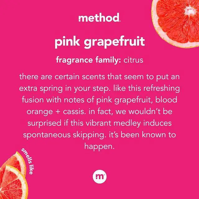 Alt view image 3 of 7 - Method All-Purpose Cleaner, Pink Grapefruit, Perfect for Most Counters, Tiles, Stone, and More, 28 oz spray bottle (Pack of 2)