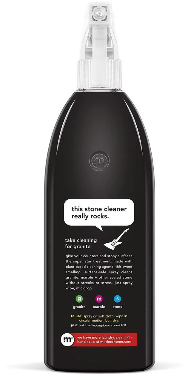 Alt view image 3 of 5 - Method Daily Granite Cleaner Spray, Apple Orchard, Cleaning Agent for Granite, Marble, and Other Sealed Stone, 28 oz Spray Bottles (Pack of 4)