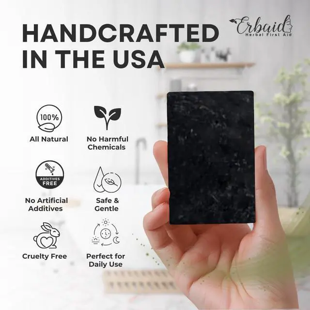 Alt view image 7 of 7 - Pine Tar Soap Natural Pine Tar Soap Bar for Men Cleansing Bar for Acne, Eczema, Psoriasis & Itch Relief Face & Body Wash with Activated Charcoal & Colloidal Oatmeal Mens Wash Made in the USA