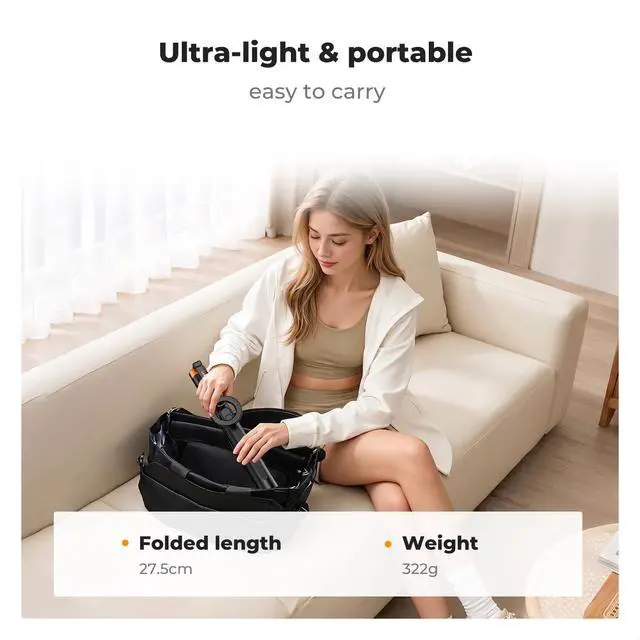 Alt view image 5 of 7 - K&F CONCEPT Lightweight 71 inch Magnetic Selfie Stick Tripod, Portable Extendable Phone Stand with Bluetooth Remote, 3-Axis Adjustment Aluminium Vlog Rig Compatible with iPhone 17 16 15 14 Pro Max