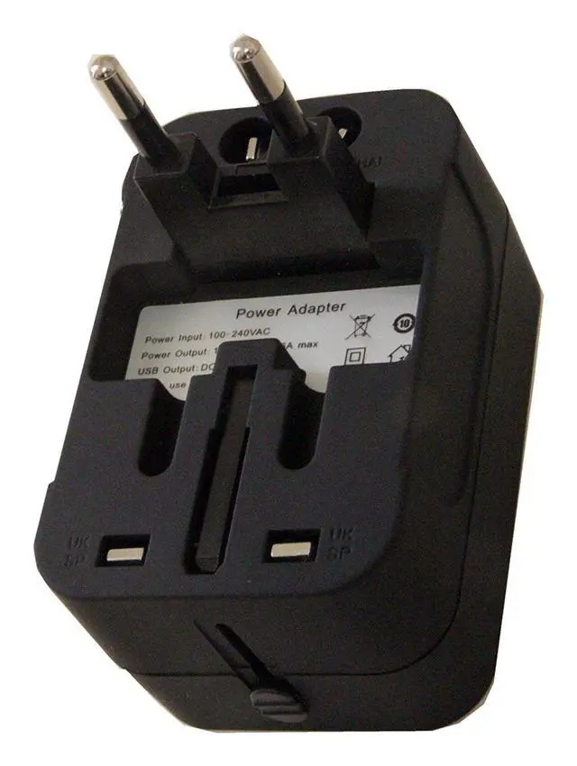 Alt view image 4 of 7 - Travel Adapter, Universal Power Adapter Worldwide Wall AC Power Plug Converter Travel Charger with Type-C and USB-A Charging Ports for USA EU UK AUS Mobile Phones, Tablets and Smart Devices