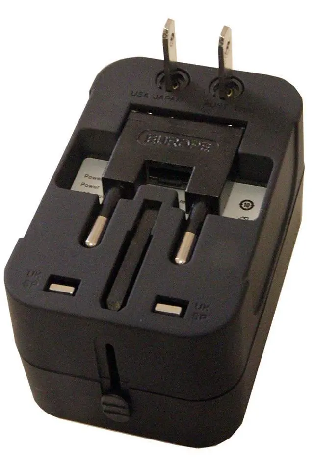 Alt view image 5 of 7 - Travel Adapter, Universal Power Adapter Worldwide Wall AC Power Plug Converter Travel Charger with Type-C and USB-A Charging Ports for USA EU UK AUS Mobile Phones, Tablets and Smart Devices