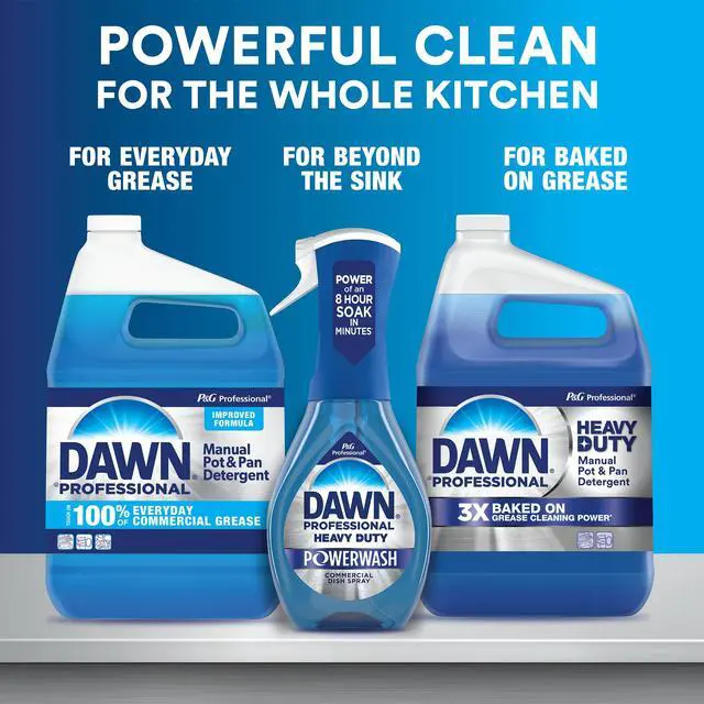Alt view image 7 of 7 - Dawn PRO Heavy Duty Powerwash, Bulk Foaming Dish Spray for Cleaning Burnt-On Grease in Commercial Kitchens, 16 fl oz (Case of 6)