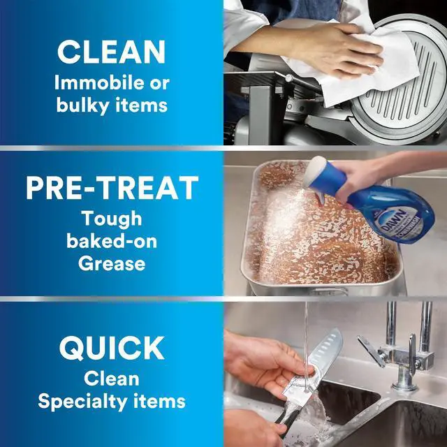 Alt view image 2 of 7 - Dawn PRO Heavy Duty Powerwash, Bulk Foaming Dish Spray for Cleaning Burnt-On Grease in Commercial Kitchens, 16 fl oz (Case of 6)