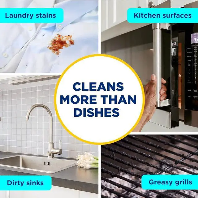 Alt view image 6 of 7 - Dawn Powerwash Spray Refill Dish Soap, 4 Pack 16 Fl Oz Dawn Platinum Fresh Scent Dishwashing Liquid, Heavy Duty Power Wash Refills Bundle with Scotch-Brite Heavy Duty Scrub Sponge