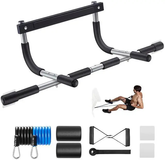 Main image of ALLY PEAKS Pull Up Bar Thickened Steel Pipe Super Heavy Duty Steel Frame Upper Workout Bar| Multi-Grip Strength for Doorway | Indoor Chin-Up Bar Fitness Trainer for Home Gym Max Limit 440 lbs