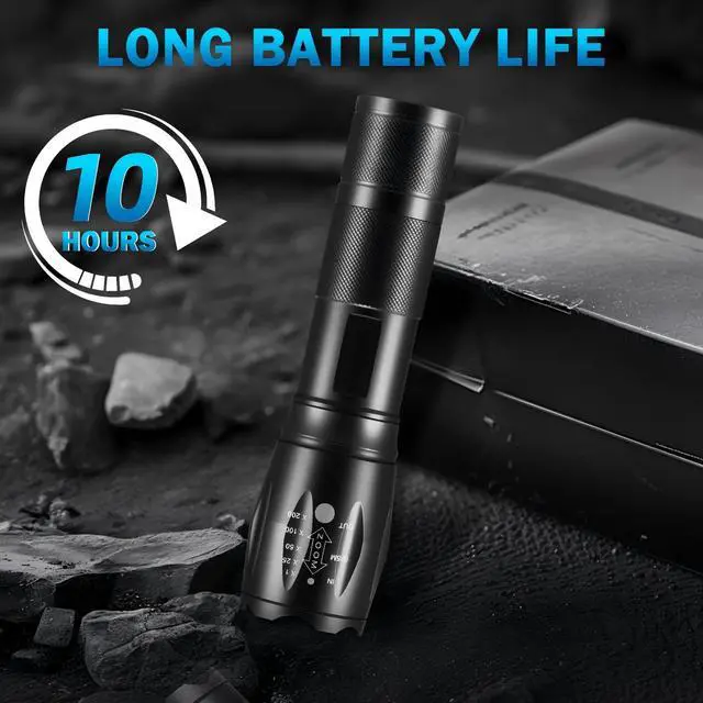 Alt view image 5 of 7 - 6Pack LED Flashlights High Lumens, 5Mode Tactical Flashlight for Home, Small Flashlights Powerful, Pocket Flashlight Battery Powered, Adjustable Torch Light, Mini Flash Light for Emergencies Camping