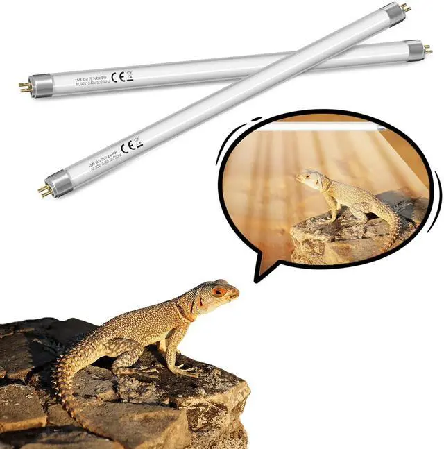 Main image of GlowUp 12inch T5 8W 10.0 Reptile UVB Bulb T5 UVB Reptile Light Bulb UVA UVB Lamp Tube for Bearded Dragons Turtles Chameleon and Lizards Tropical Desert Reptiles- 2Pack