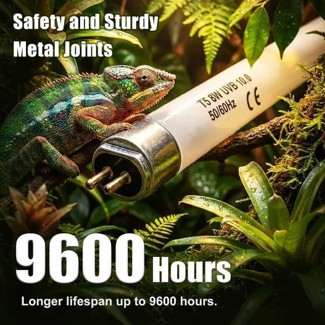 Alt view image 4 of 7 - NEPTONION T5 HO UVB 10.0 Reptile Replacement Tube, 8W 12 in Linear Fluorescent Lamp, for Tropical Reptiles