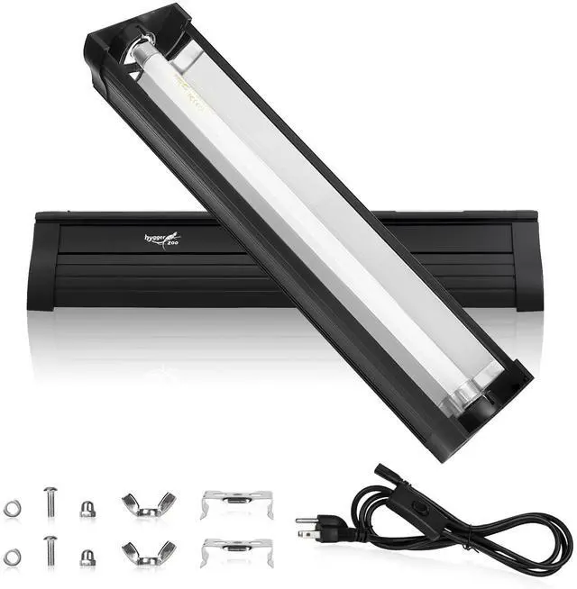 Main image of UVB Light for Reptiles Bearded Dragon, T5 UVB Reptile Light Fixture HO UVB Bulb Lighting Combo Kit 10.0 8W UVA UVB Reptile Light Bulb Terrarium Lamp Tube Bar for Snake Gecko Turtle Lizard, 12 Inch