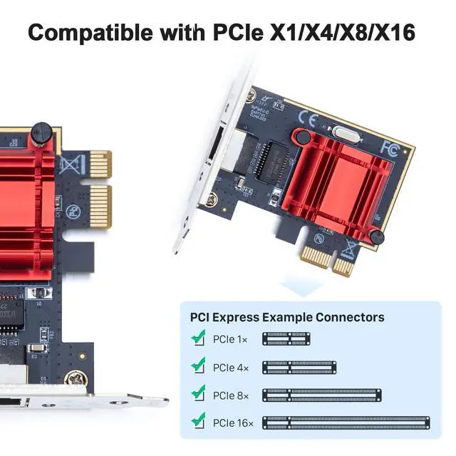 Alt view image 4 of 5 - 10Gtek 10/100/1000Mbps Gigabit Ethernet PCI Express NIC Network Card with Intel I210 Chip, Ethernet Server Converged Network Adapter, Single RJ45 Port, PCI Express 2.1 X1, Compare to Intel I210-T1