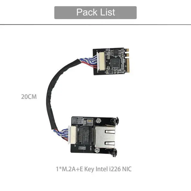 Alt view image 2 of 7 - M.2 A E Key to 2.5 Gigabit Ethernet,Support youyeetoo X1X86 SBC, Intel i226 2.5G Ethernet Server NIC, Interface Card10/100/1000/2500 Mbps RJ45 LAN, Support 2230