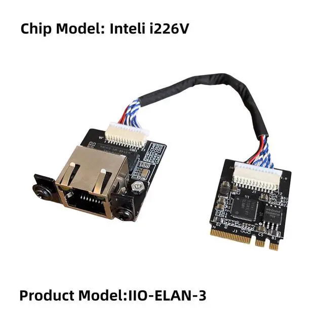 Alt view image 3 of 7 - M.2 A E Key to 2.5 Gigabit Ethernet,Support youyeetoo X1X86 SBC, Intel i226 2.5G Ethernet Server NIC, Interface Card10/100/1000/2500 Mbps RJ45 LAN, Support 2230