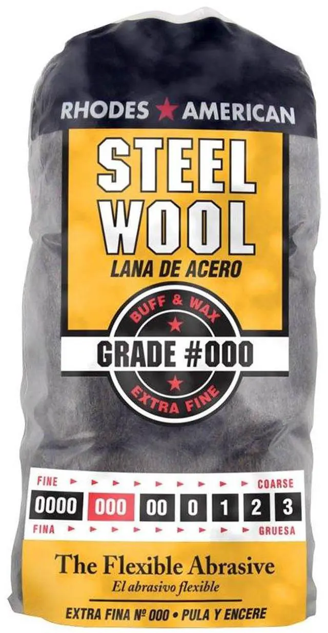 Main image of Homax - 33873210009 Steel Wool, Extra Fine Grade #000, 12 Pads