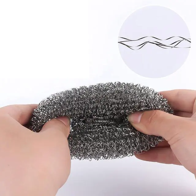 Alt view image 2 of 5 - XXJXING 48 Pack Stainless Steel Scourers Sponges,Steel Wool scrubbers for stoves, pots, Cooker Hoods, etc. That are Difficult to Clean (48 Pack-Small 10 gram)