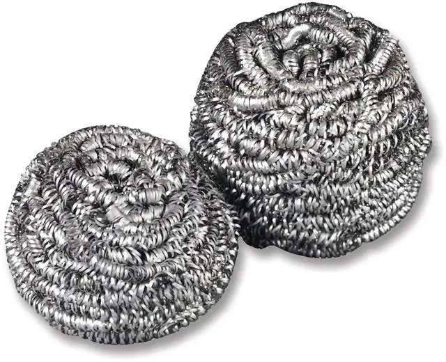 Alt view image 2 of 4 - 3M Scotch-Brite Stainless Steel Scrubber 84, 1.75 Oz, 12/Case
