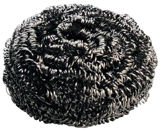 Alt view image 4 of 7 - New Star Foodservice Extra Large (50 Grams) Stainless Steel Sponges Scrubbers, Set of 12