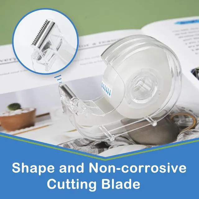 Alt view image 3 of 7 - JEFURE 36 Pcs Transparent Tape with Dispenser, 0.7 in x 1000 in Clear Tapes and Refillable Dispensers, Office Tape Rolls with Dispenser Bulk for Craft Jobs, Gift Wrapping, Repairing, Home and School