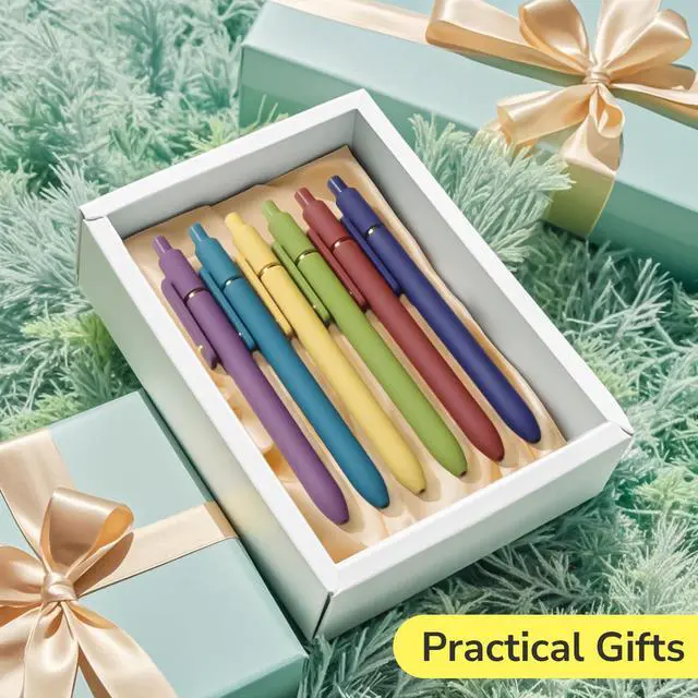 Alt view image 7 of 7 - UIXJODO Colorful Pens, 6 Pcs Colored Pens Fine Point Smooth Writing Pen, 0.5mm Colored Ink Gel Pen for Journaling Note Taking Writing, Office School Supplies Gifts for Women (6 Pcs Gold Vintage)