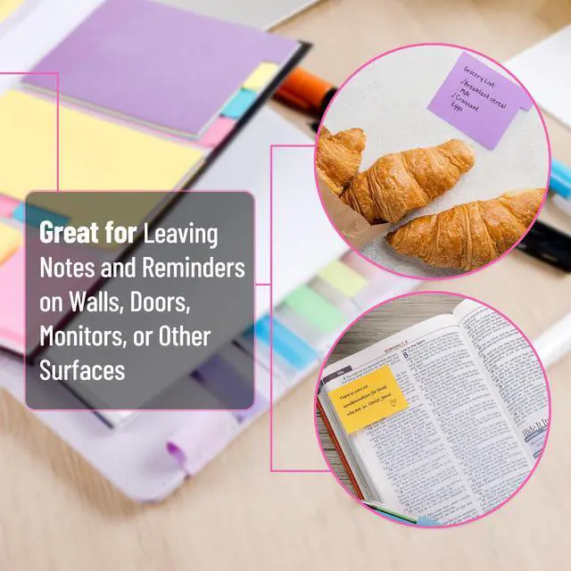 Alt view image 4 of 7 - Mr. Pen- Sticky Notes Set, 410 Pack, Ruled, Dotted & Blank Notes