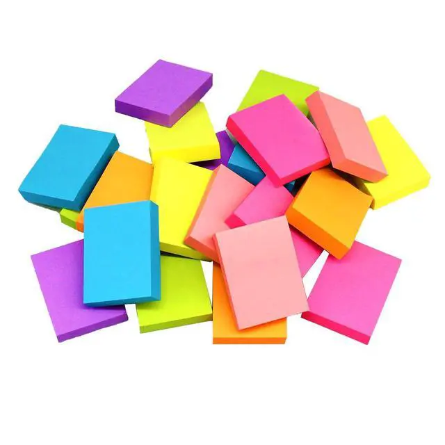 Alt view image 6 of 6 - Mini Sticky Notes 1.5x2 Inches, Bright Colors Self-Stick Pads, 24 Pack, 75 Sheets/Pad,1800 Sheets