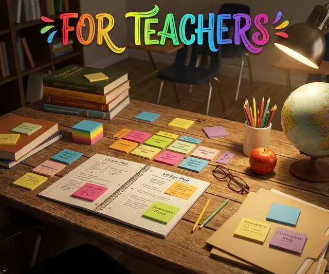 Alt view image 7 of 7 - (24 Pads) Sticky Notes 3x3 Inches,Bright Colors Self-Stick Pads, Easy to Post for Home, Office, Notebook