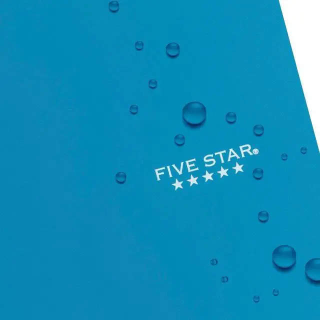 Alt view image 5 of 7 - Five Star Spiral Notebook + Study App, 1 Subject, Wide Ruled Paper, 8" x 10-1/2", 100 Sheets, Fights Ink Bleed, Water Resistant Cover, Tidewater Blue (72875)