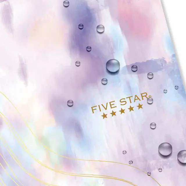 Alt view image 6 of 7 - Five Star Spiral Notebook + Study App, 1 Subject, Wide Ruled, 8" x 10-1/2", 80 Sheets, Fights Ink Bleed, Water Resistant Cover, Pastel Tie Dye (930210F-ECM)