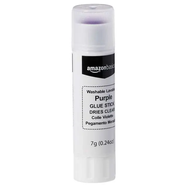 Alt view image 2 of 3 - Amazon Basics Purple Washable School Glue Sticks for Classroom Supplies and Crafting, Dries Clear, 0.24-oz Stick, 30-Pack